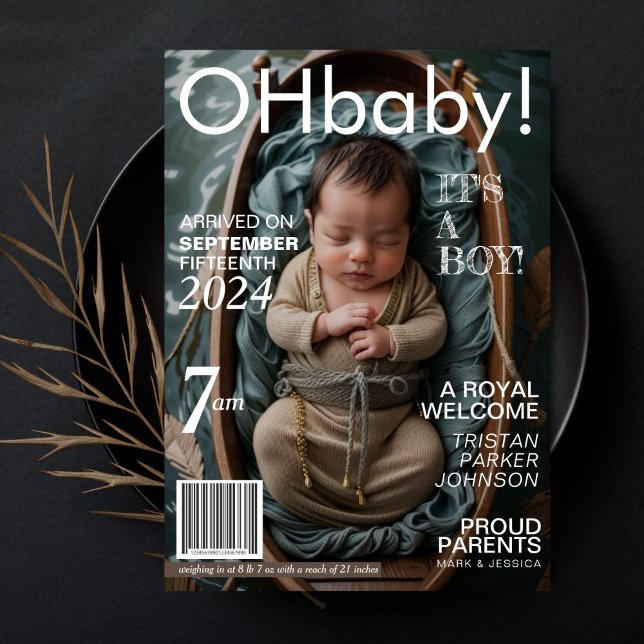 Baby Magazine Birth Announcement (Creator Uploaded)