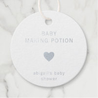Baby Making Potion Modern Silver Foil Baby Shower