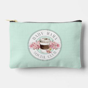 Baby Mama Social Club Aqua Accessory Pouch