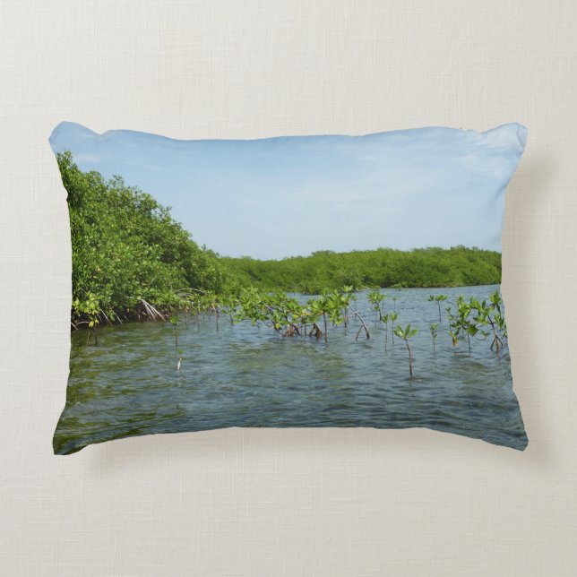 Baby Mangrove Trees in the Caribbean  Decorative Cushion (Front)
