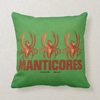 Baby Manticores Vintage Graphic Cushion