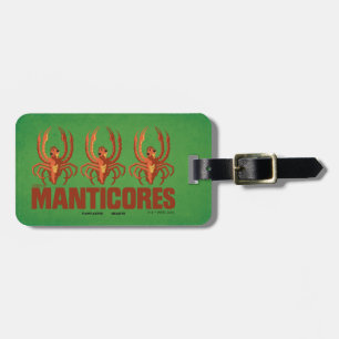 Baby Manticores Vintage Graphic Luggage Tag
