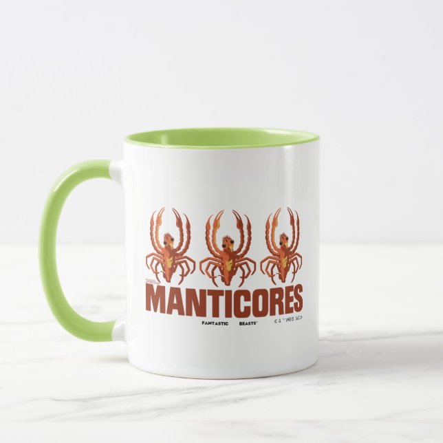 Baby Manticores Vintage Graphic Mug (Left)