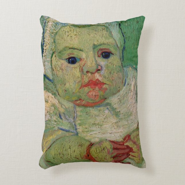 Baby Marcelle Roulin by Vincent van Gogh Decorative Cushion (Front(Vertical))