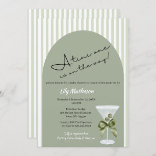 Baby Martini 'tini-one' Baby Shower Invitation