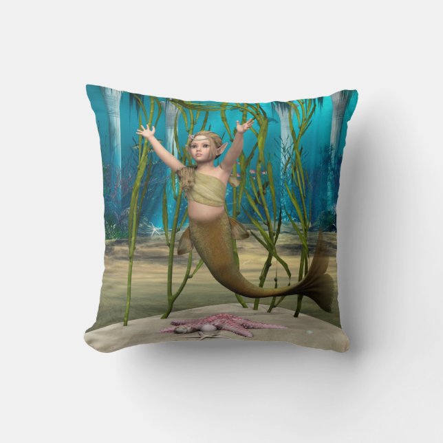 Baby Mermaid Cushion (Front)
