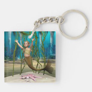 Baby Mermaid Key Ring