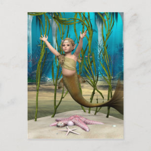 Baby Mermaid Postcard