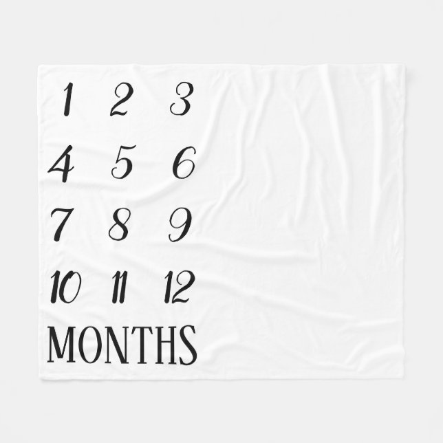 Baby Milestone Blanket (Front (Horizontal))