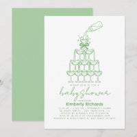 Baby Milk Bottle Champagne Tower Funny Baby Shower