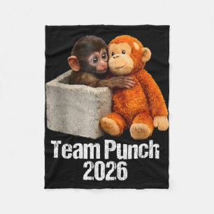 Baby monkey cute monkey team punch 2026 zoo fleece blanket