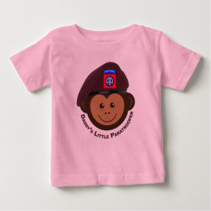 Baby Monkey “Daddy’s Little Paratrooper” Baby T-Shirt
