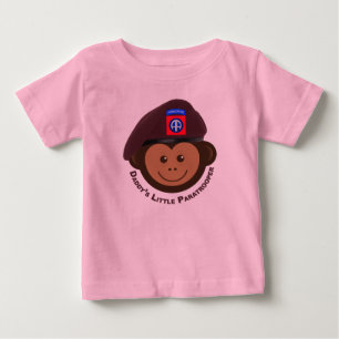 Baby Monkey “Daddy’s Little Paratrooper” T-Shirt
