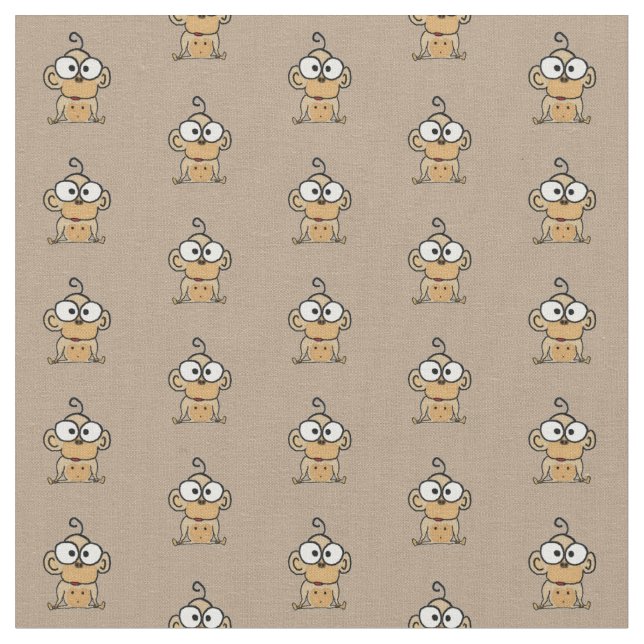 Baby Monkey Fabric (Close Up)