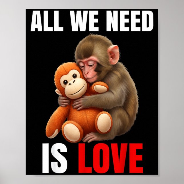 Baby Monkey Punch All We Need is Love Poster (Front)