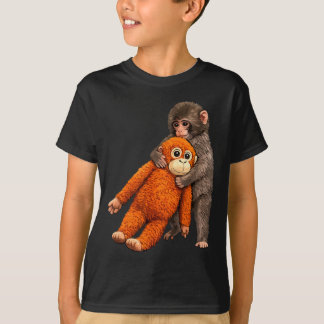 Baby monkey punch hugging  T-Shirt