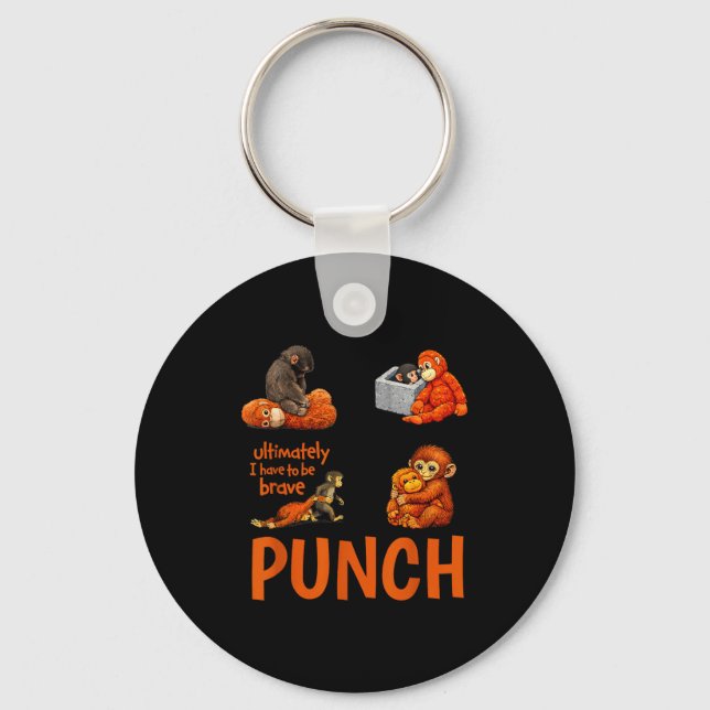 Baby monkey punch  key ring (Front)