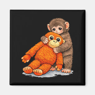 Baby monkey punch meme magnet
