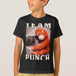 Baby monkey punch meme team punch trend meme T-Shirt