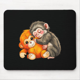 Baby monkey punch  mouse pad