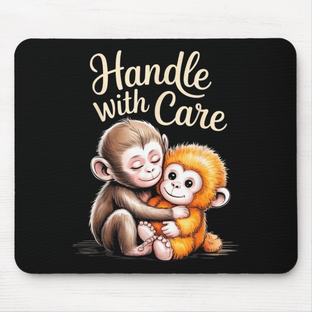 Baby monkey punch  mouse pad (Front)