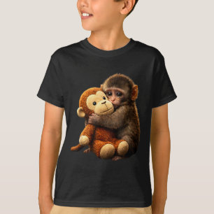 Baby monkey punch plush cute monkey punch plush T-Shirt