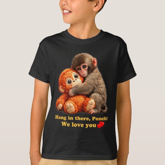Baby monkey punch team punch  T-Shirt (Front)