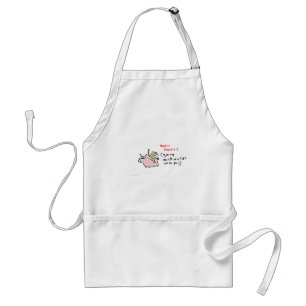 Baby Monkey (riding backwards on a pig) Standard Apron