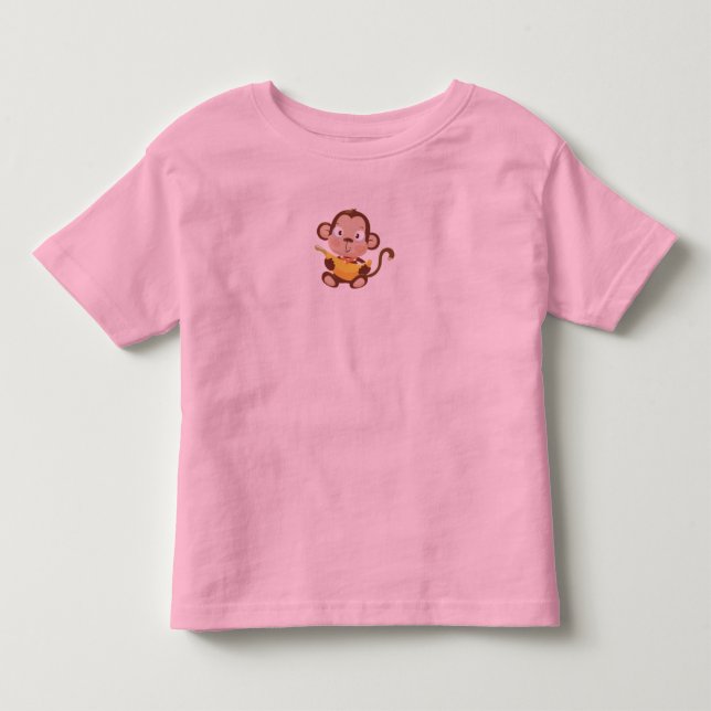 Baby Monkey Toddler T-Shirt (Front)