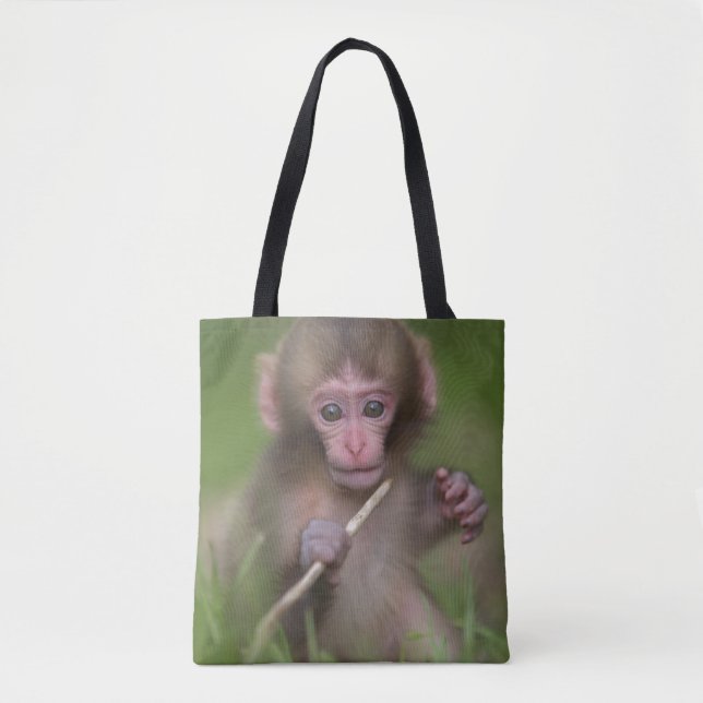 Baby Monkey Tote Bag (Front)