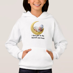 Baby Moon Girls Hoodie – Cute Moon & Baby Cosy Kid