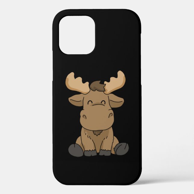 Baby Moose Gift Women Moose Gift Men Moose Case-Mate iPhone Case (Back)