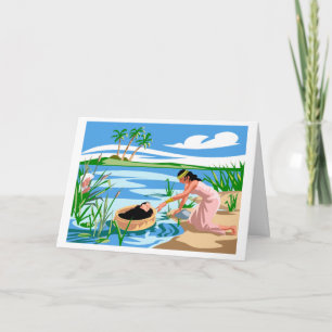 Baby Moses Personalised  Greeting Card
