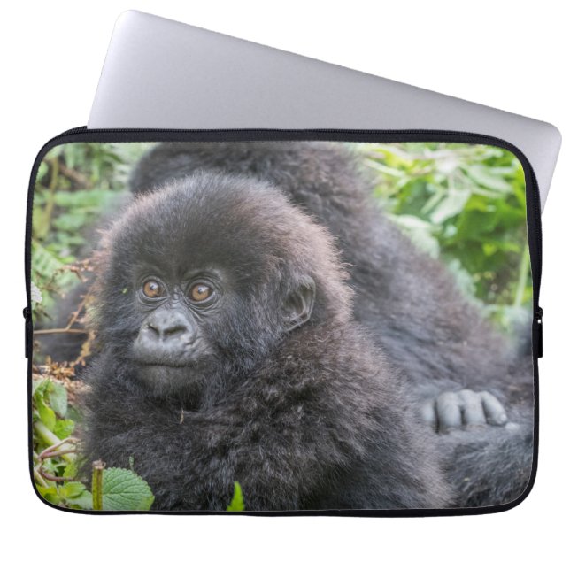 Baby Mountain Gorilla Laptop Sleeve (Front)