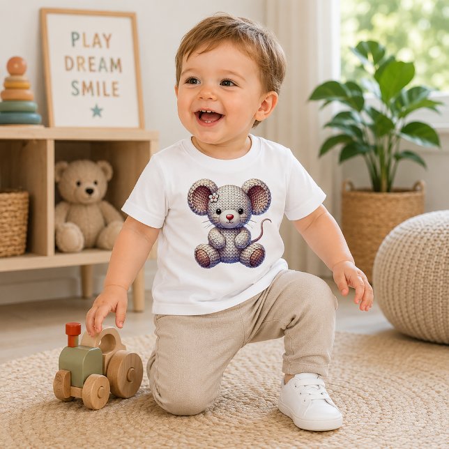 Baby Mouse Faux Yarn T-Shirt (Creator Uploaded)