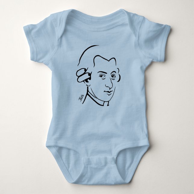Baby Mozart Infant Creeper -- Pk. Bl. Wh. Gr. (Front)