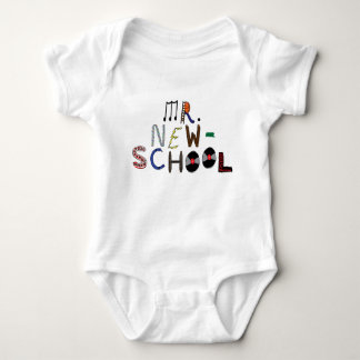 Baby Mr. New-School Font Jersey Bodysuit