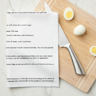 Baby MSDS. funny burp cloth. Tea Towel