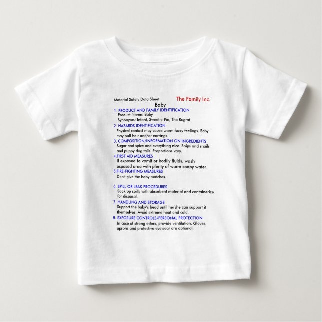 Baby MSDS T-Shirt (Front)
