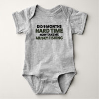 Baby Musky Fishing Jersey Bodysuit Shirt