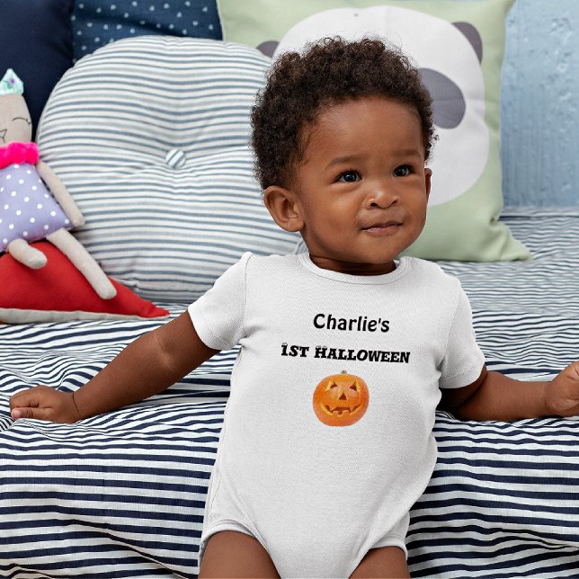 Baby Name 1st Halloween Newborn-24mos Bodysuit (Creator Uploaded)