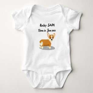 Baby name Corgi Baby Bodysuit