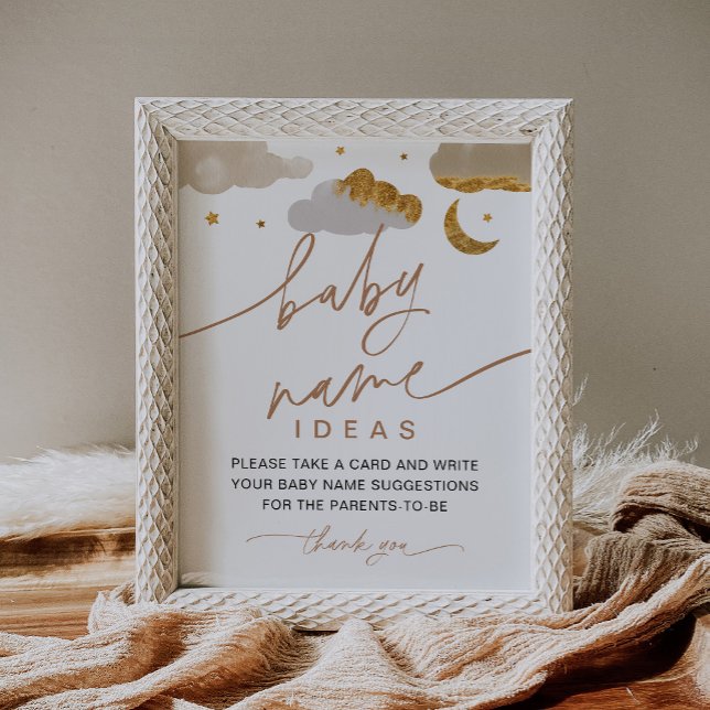 Baby Name Ideas Twinkle Little Star Baby Shower Poster (Creator Uploaded)