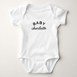 Baby Name Newborn Arrival Personalised Gift Design Bodysuit