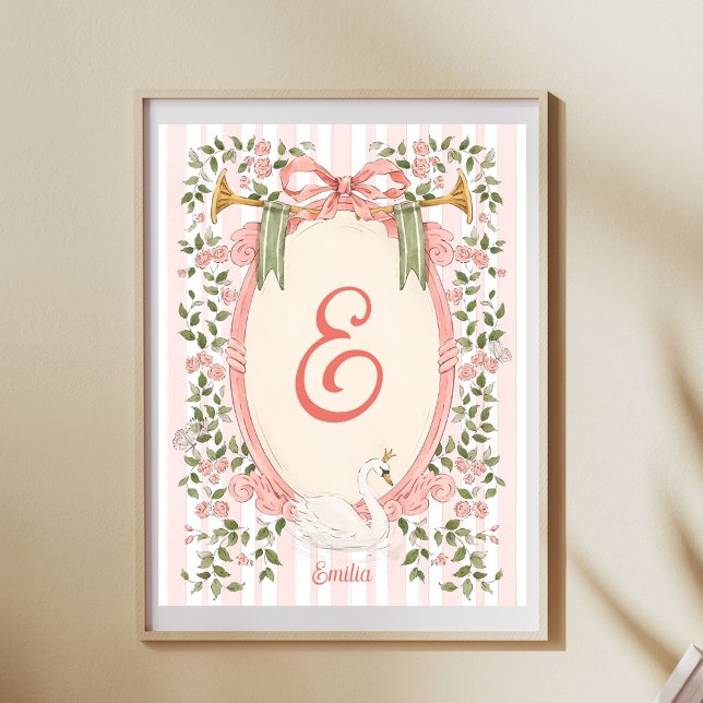 Baby Name- Nursery Decor - Swan Princess (Creator Uploaded)