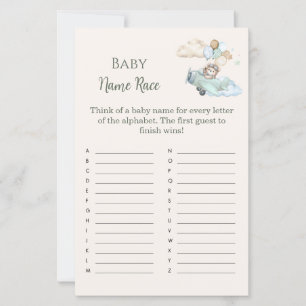 Baby Name Race Bearly Wait Aeroplane Boy Game