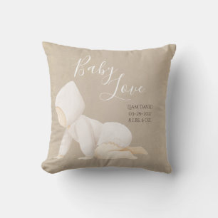 Baby Name Script Baby Love Keepsake  Cushion