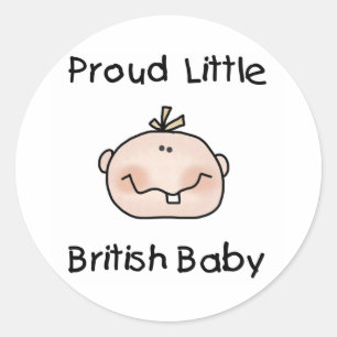 Baby Nationalities Classic Round Sticker