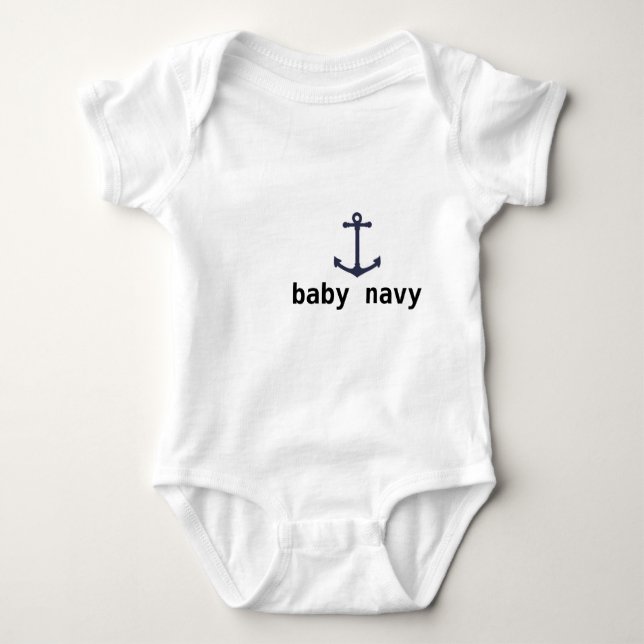baby navy baby bodysuit (Front)