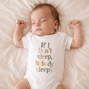 Baby needs sleep bodysuit